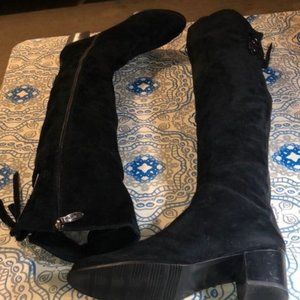 Geronea Italian Leather/Suede Knee-high Boots